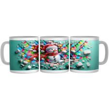 Party Hóember - 3D Mintás Bögre bögrék, csészék