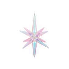 PartyDeco 3D Csillag fólia lufi 70cm Irizáló party kellék