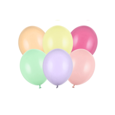 PartyDeco Erős Lufi 23cm Pasztell Mix (100 db) party kellék