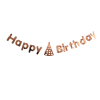 PartyDeco Happy birthday, rose gold, banner