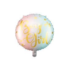 PartyDeco Kisfiú vagy kislány? Party fólia lufi 35cm party kellék