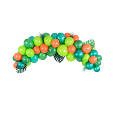 PartyDeco Léggömbfüzér - Dino, 200 cm (1 db / 60 db) party kellék