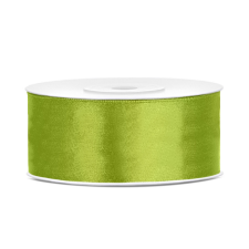 PartyDeco Szatén szalag almazöld 25mm/25m szalag, zsinór