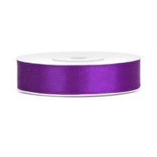 PartyDeco Szatén szalag lila 12mm/25m szalag, zsinór