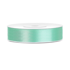 PartyDeco Szatén szalag menta 12mm/25m szalag, zsinór