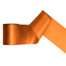 PartyDeco Szatén szalag rozsdabarna 100mm/25m szalag, zsinór