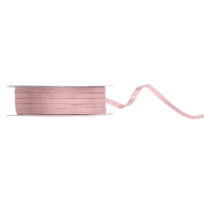 PartyDeco Szatén szalag világos púderrózsaszín 3mm/50m szalag, zsinór