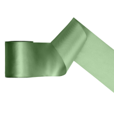 PartyDeco Szatén szalag zsálya 100mm/25m szalag, zsinór