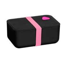 PASO BeUniq műanyag uzsonnás doboz - Pink-fekete uzsonnás doboz