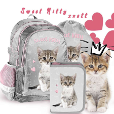 Paso Cicás iskolatáska, hátizsák SZETT - Sweet Kitty iskolatáska