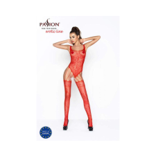 Passion BS034 - rózsás-indás necc szett (piros) - S-L