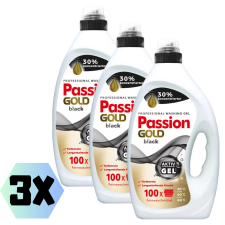 Passion Gold mosógél fekete ruhákhoz 4L/100 mosás KARTON - 3db tisztító- és takarítószer, higiénia