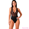 PASSION WOMAN TEDDIES SZENVEDÉLY - EVALIE BODY BLACK L/XL