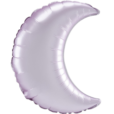 Pastel Pink szatén hold fólia lufi 43 cm party kellék