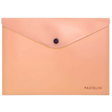 PASTELINI Irattartó tasak A/5, patentos, műanyag, PASTELINI, pasztell barack irattartó