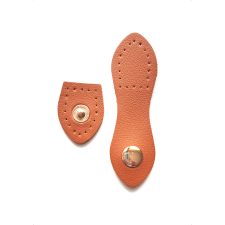  Patentos műbőr táskazár szett, konyak rövidáru