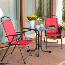 Patio Madera Összecsukható Kerti Szék - Piros kerti bútor