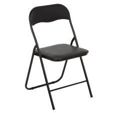 Patio összecsukható szék fekete kerti bútor