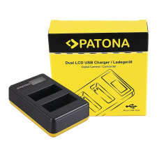 PATONA Canon LP-E8 Dupla LCD USB töltő digitális fényképező akkumulátor töltő
