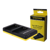PATONA Dupla gyorstöltő Nikon ENEL20 EN-EL20 Micro-USB kábellel együtt