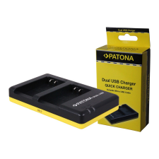 PATONA Dupla gyorstöltő Nikon ENEL20 EN-EL20 Micro-USB kábellel együtt digitális fényképező akkumulátor töltő