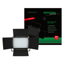 PATONA prémium LED fotó- és videólámpa 216 állítható RGB LED-del stúdió lámpa