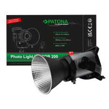 PATONA Premium Photo Light COB-200 APRC prémium fotólámpa alkalmazással vezérelhető stúdió lámpa