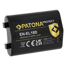 PATONA Protect EN-EL18D akkumulátor, Nikon D4, D4s, D5, D6, D810, D850, Z9 fényképezőgépekhez digitális fényképező akkumulátor töltő