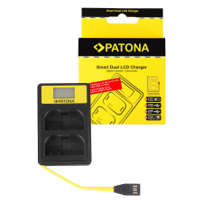 PATONA Smart Dupla LCD USB töltő Nikon EN-EL15 digitális fényképező akkumulátor töltő