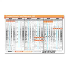 Pátria Design PD 2026 asztali fekvő számfejtési naptár (P4111-0228) naptár, kalendárium