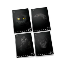 Pátria Nyomda Pigna: Monocromo Black vonalas füzet - A4, 81-38, többféle füzet