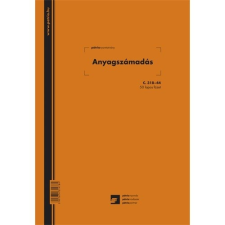 Pátria Nyomtatvány Anyagszámadás 50 lapos füzet A/4 álló nyomtatvány
