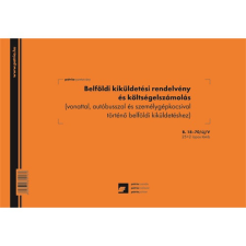 Pátria Nyomtatvány Belföldi kiküldetési rendelvény és költségelszámolás 25x2 lapos tömb A/4 fekvő nyomtatvány
