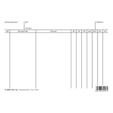 Pátria Nyomtatvány Decursus lap 203x140 mm nyomtatvány