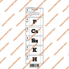 Pátria Nyomtatvány Ebédjegy 5 napos 100 lapos tömb 60x195 mm fekete
