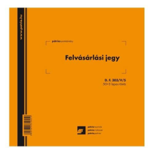 Pátria Nyomtatvány Felvásárlási jegy (mezőgazdasági termékfelvásárlás/szolgáltatás igénybevétel bizonylata) 50x3 lapos tömb nyomtatvány