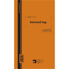 Pátria Nyomtatvány Felvételi lap ipari fához 50x2 lapos tömb nyomtatvány