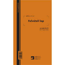Pátria Nyomtatvány Felvételi lap ipari fához 50x2 lapos tömb nyomtatvány