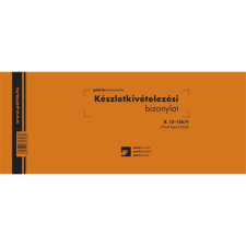 Pátria Nyomtatvány Készletkivételezési bizonylat 2 tételes 25x4 lapos tömb 245x102 mm nyomtatvány
