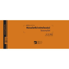 Pátria Nyomtatvány Készletkivételezési bizonylat 2 tételes 25x4 lapos tömb 245x102 mm -i nyomtatvány