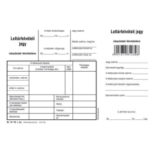 Pátria Nyomtatvány Leltárfelvelvételi jegy készletek felvételére 100 lapos tömb A/5 fekvő nyomtatvány