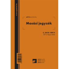 Pátria Nyomtatvány Mosási jegyzék 50x2 lapos tömb A/5 álló nyomtatvány