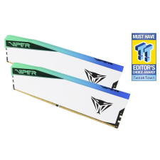 Patriot VIPER ELITE 5 WHITE RGB 32GB DDR5 7000MHz / DIMM / CL38 / Kit 2x 16GB memória (ram)