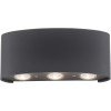 Paul Neuhaus Carlo LED-es falilámpa 3 izzós antracit 17 cm x 8 cm