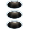 Paulmann 93402 Cole Coin Beépíthető lámpa 3 részes készlet LED 6 W Fehér, Fekete (PL93402)