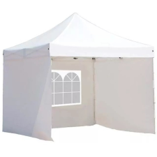 Pavilon tető és oldalfal ponyva, 2.9 x 2.9 m, fehér kerti bútor