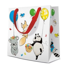 PAW Animal party papír ajándéktáska CD-s, 17x17x6cm ajándéktasak