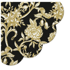 Paw Baroque Flowers papírszalvéta dia 32cm,12db-os konyhai eszköz