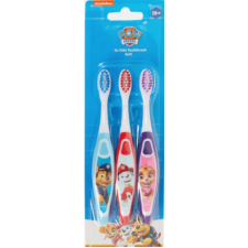 Paw Patrol fogkefe 3 DB gyerekeknek SOFT 3+ fogkefe