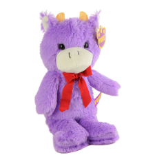 PAWS lila plüss tehén – 32 cm plüssfigura